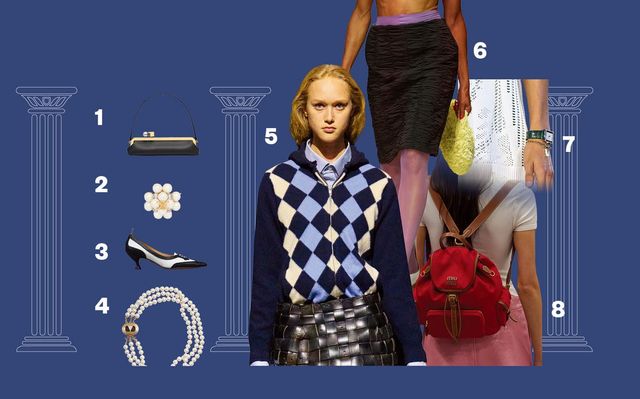1 JACQUEMUS 2 CELINE BY HEDI SLIMANE 3 THOM BROWNE 4 VALENTINO GARAVANI 5 HODAKOVA 6 ESTER MANAS 7 LACOSTE 8 MIU MIU