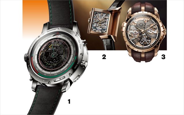 1 VACHERON CONSTANTIN 2 JAEGER-LeCOULTRE 3 ROGER DUBUIS