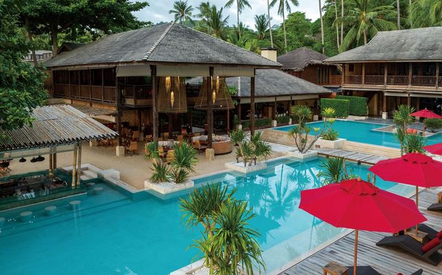 아난타라 라사난다 코팡안 빌라 메인 풀. 