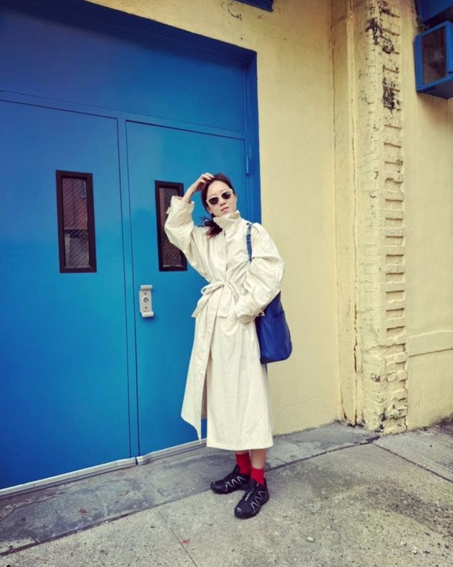 트렌치코트 공효진 @rovvxhyo