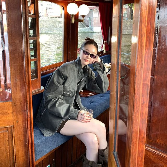 강민경 가을 부츠 스타일 @iammingki