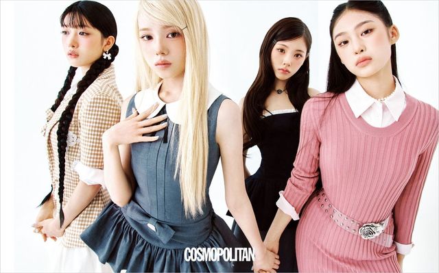 (왼쪽부터, 쿠미)재킷 모두 Markgong. 셔츠 Nick&Nicole. 벌룬 스커트 Jkichi. 귀고리 Hefang. 반지 Jealousy. (미아)톱, 미니스커트 모두 Everyday.Birthday.Lady. (이현)튜브톱 Laluneduciel. 스커트 4mile. 목걸이 Eireve. (베니)니트 드레스 Fendi. 셔츠 Matin Kim. 벨트 La Manso by Adekuver. 목걸이 Vivienne Westwood.