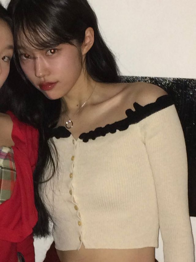 얼굴형 보완에 제격인 노윤서 시스루뱅. 인스타그램 @rohyoonseo 