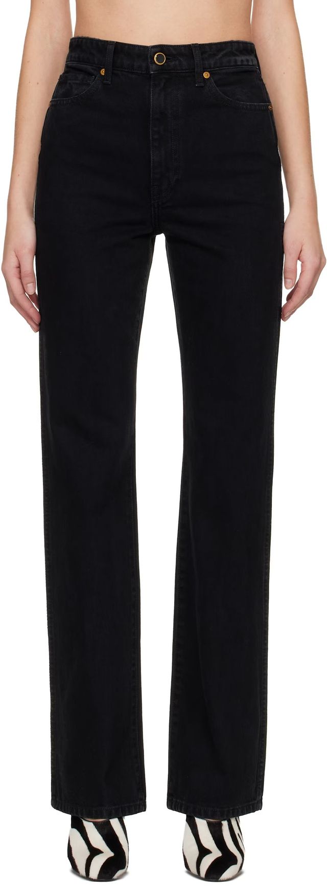 블랙 다니엘 데님 진