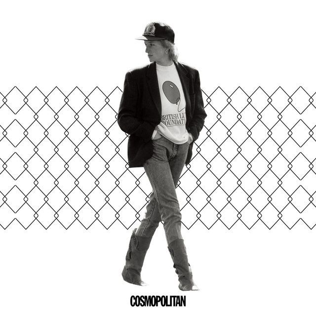 1980’s 다양성의 시대. 슬림한 시가렛 팬츠를 스포티하게 연출한 다이애나 비. 