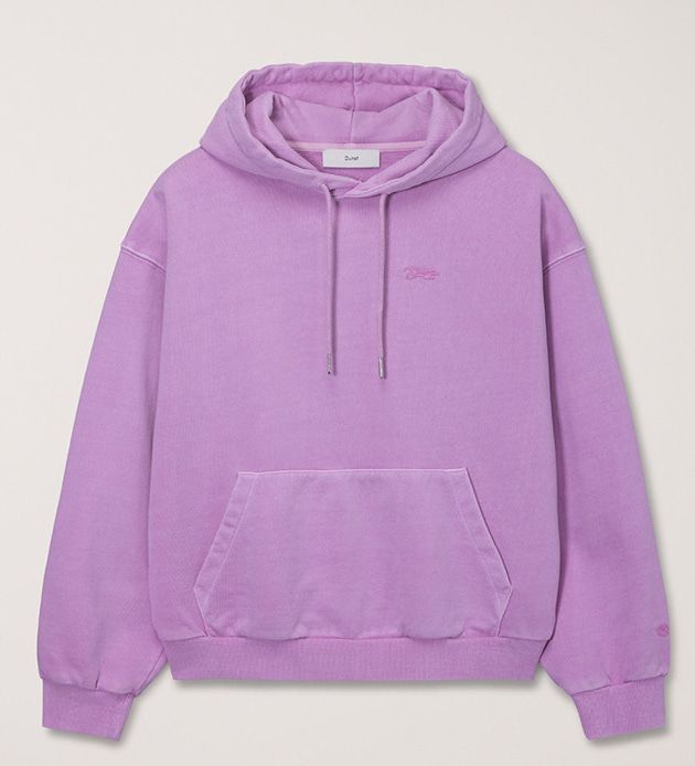 UNISEX GARMENT DYED HOODIE LAVENDER PINK
