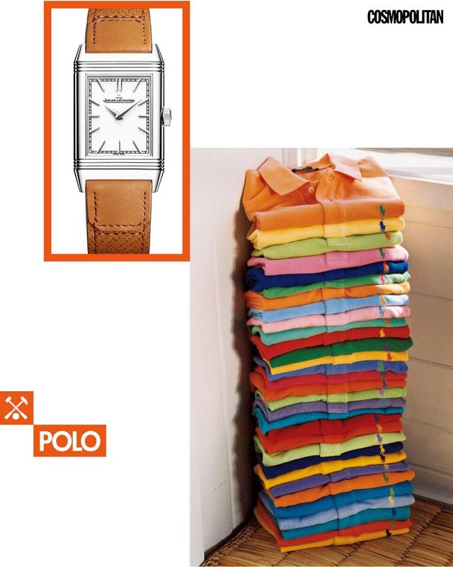 예거 르쿨트르의 리베르소 트리뷰트 모노페이스, 폴로 랄프 로렌의 폴로셔츠 아카이브 피스.