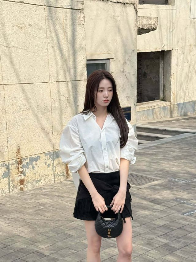 신시아 셔츠 패션 | 인스타그램 @shinsiaa_