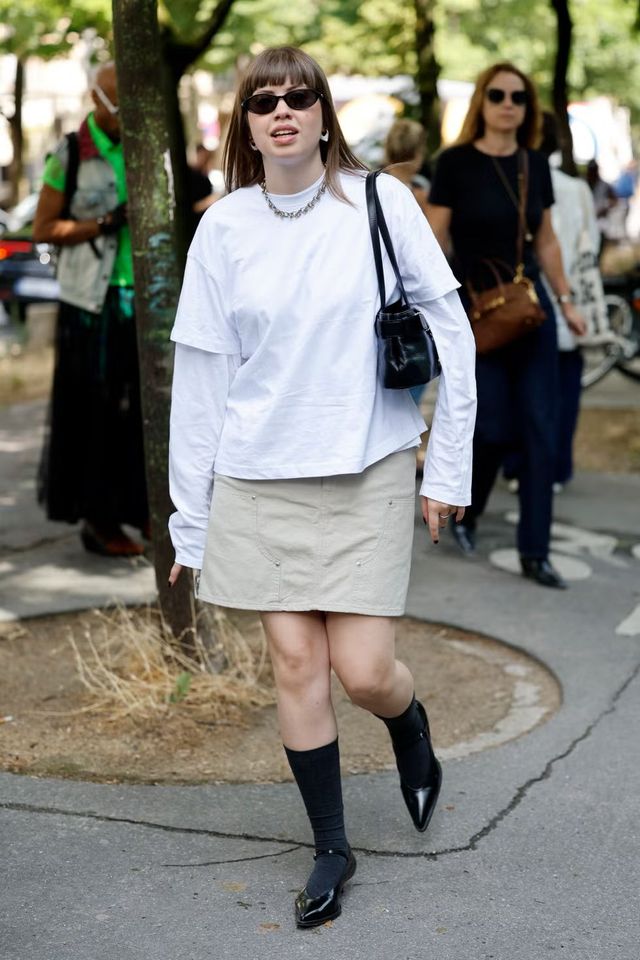 레이어드 티셔츠 스타일링 팁 | Claudio Lavenia//Getty Images