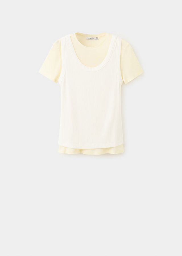 투톤 콤비 티셔츠