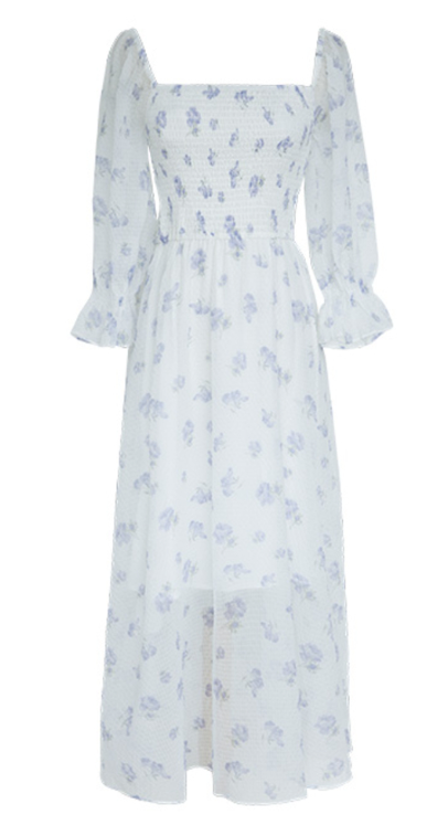 Fairy floral see-through dress