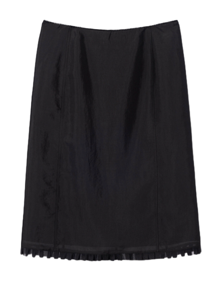 H-LINE LACED MIDI SKIRT