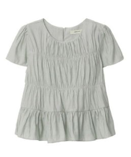 Wrinkle Shirring Blouse