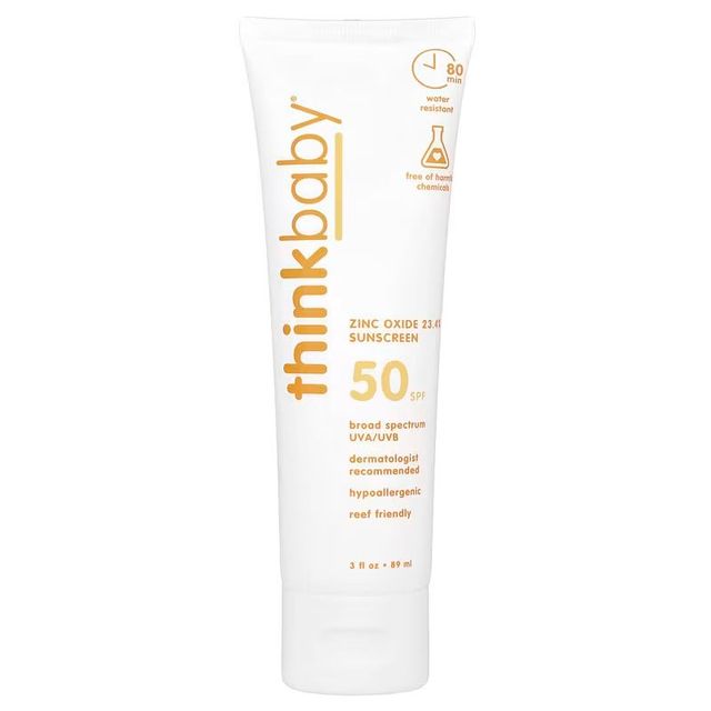 ThinkBaby®, 산화아연 자외선 차단제, SPF 50, 89ml(3fl oz)