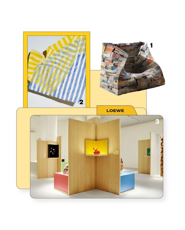 1 2026 로에베 재단 공예상 최종 수상자 박종진 작가의 작품 ‘스트라타 오브 일루전’. 2 최종 후보 작가 미사코 나카히라의 작품 ‘소통(Interaction)’. 3 2026 로에베 재단 공예상 전시 전경.