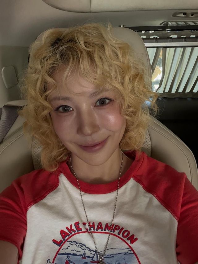 보아 금발 젤리펌 헤어 스타일링 | 인스타그램 @boakwon