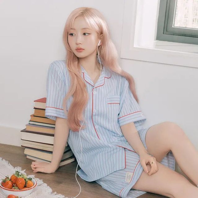 실크핏 클로에 반팔 커플 잠옷 세트 1만6260원