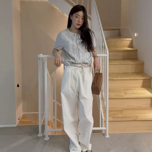 Comfort string pants 6만8200원