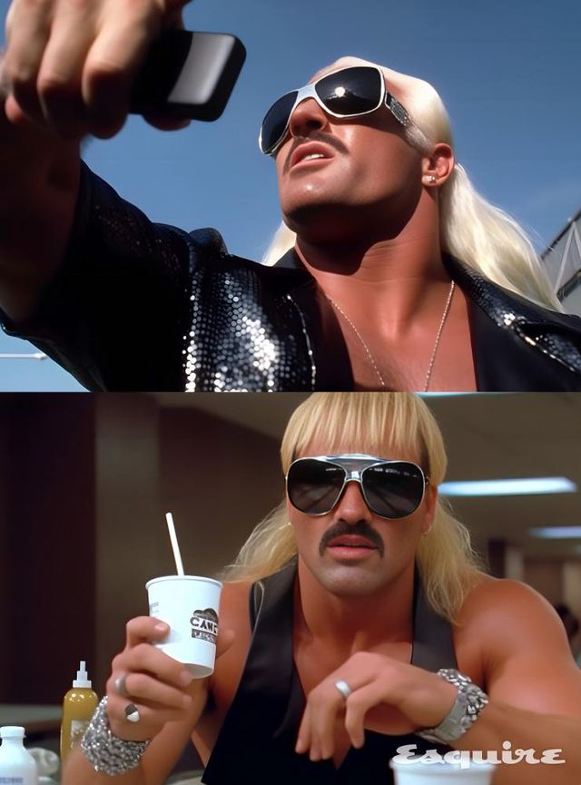 HULKHOGAN / CELINE / METALSUNGLASSES / SILVERGLITTERSHIRTS / SELFIE