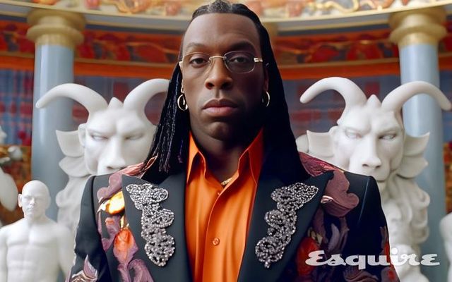 BOOKERT / VERSACE / VINTAGEGLASSES / JACQUARDSUIT / GOLDACCESSORY