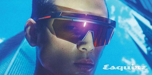 쉴드 선글라스 49만6000원 프라다 르네로사 by 에실로룩소티카. 