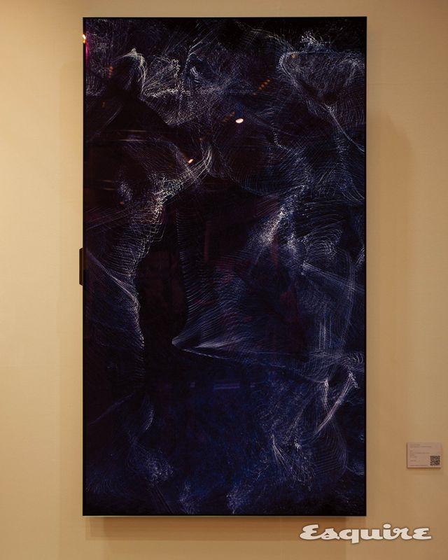 김대환 작가가 디지털라이징 한 김환기의 마지막 작품인 ‘7-Ⅶ-74’.