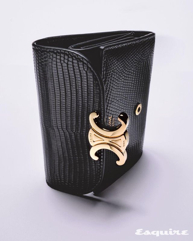 리저드 스몰 트리옹프 플랩 지갑 180만원 셀린느.