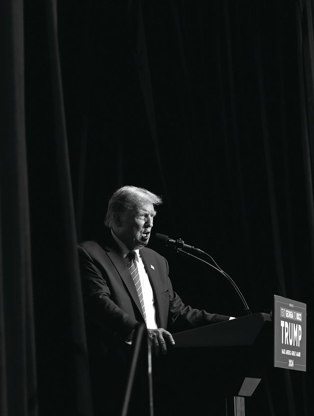 지난 3월 9일, 조지아주의 롬에서 트럼프 대통령이 연설을 하고 있다. 인구 3만 8000명의 롬은 보수적인 성향을 가진 조지아 북서부의 중심 도시다.