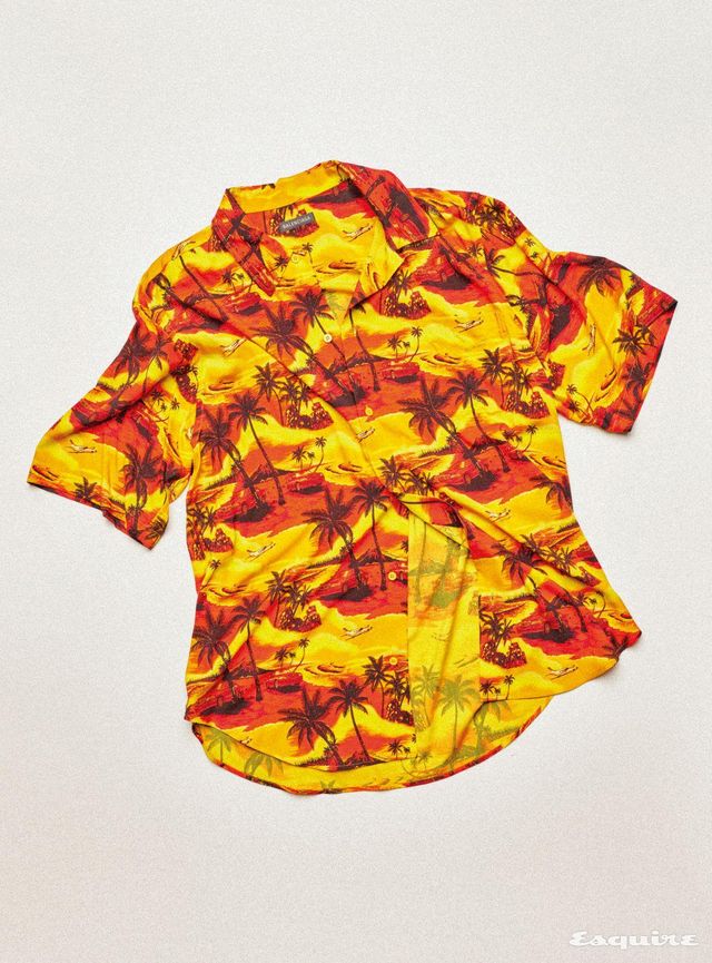 포플린 라지 핏 하와이안 셔츠 가격 미정 발렌시아가. 