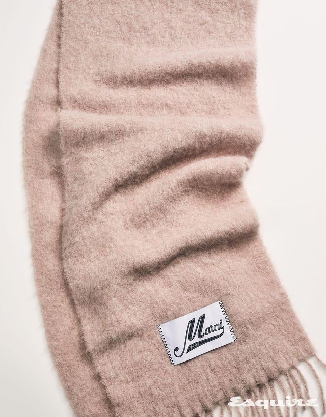 핑크 모헤어 머플러 가격 미정 마르니.