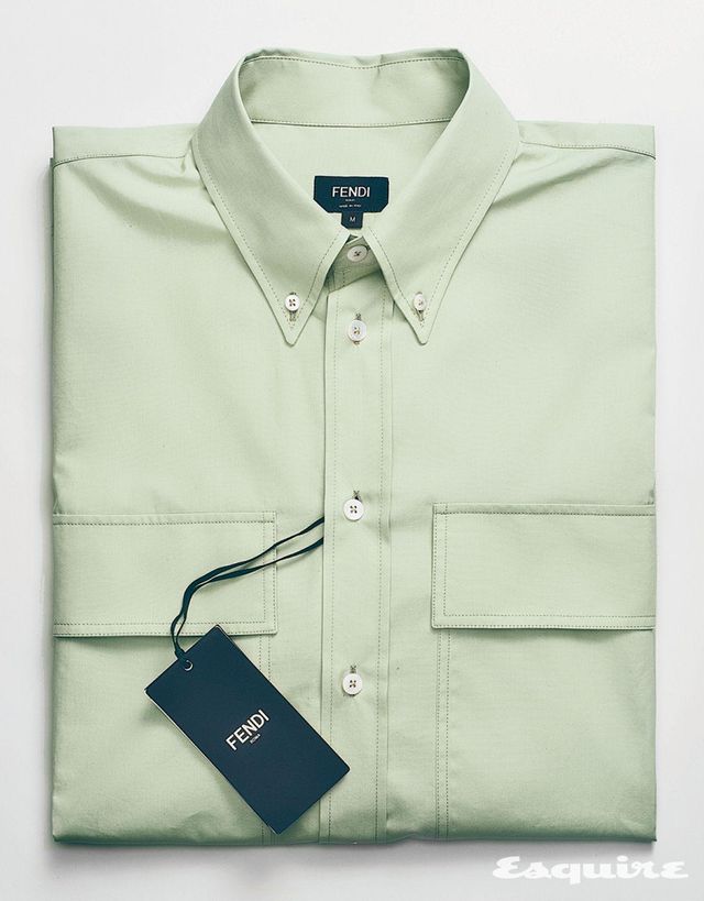 그린 코튼 셔츠 100만원대 펜디. 