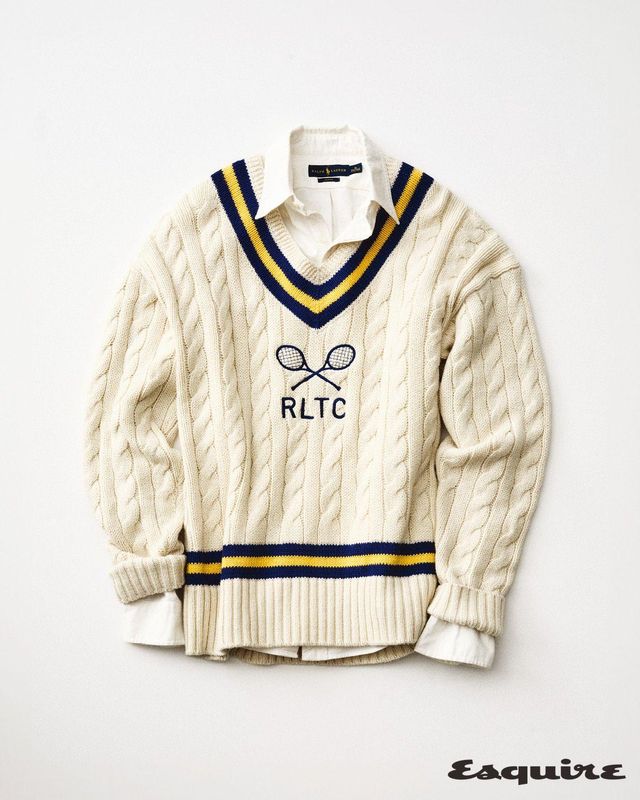 엠브로이더리 코튼 블렌드 크리켓 스웨터 89만9000원, 클래식 핏 가먼트다이 옥스퍼드 셔츠 21만9000원 모두 폴로 랄프 로렌.