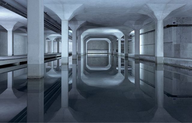 취리히에 식수 공급을 보장하기 위한 보호구역. 스위스 자원의 80%는 지하에서 생산된다.