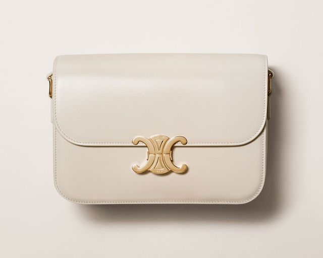 틴 트리옹프 백 - 샤이니 카프스킨(화이트)