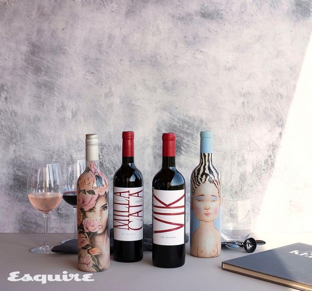 왼쪽부터 비냐 빅 라 피우벨 로제, 비냐 빅 밀라 칼라, 비냐 빅 빅, 비냐 빅 라 피우 벨.