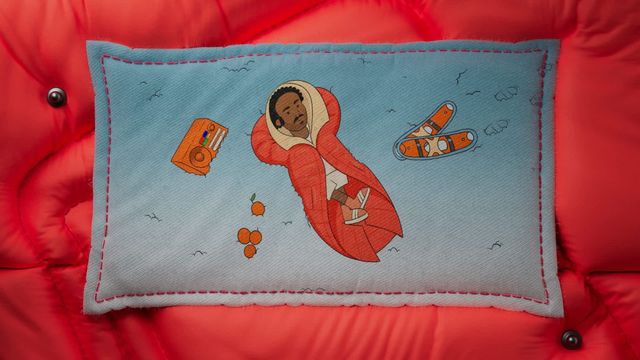 몽클레르 마스코트 몽덕과 도널드 글로버