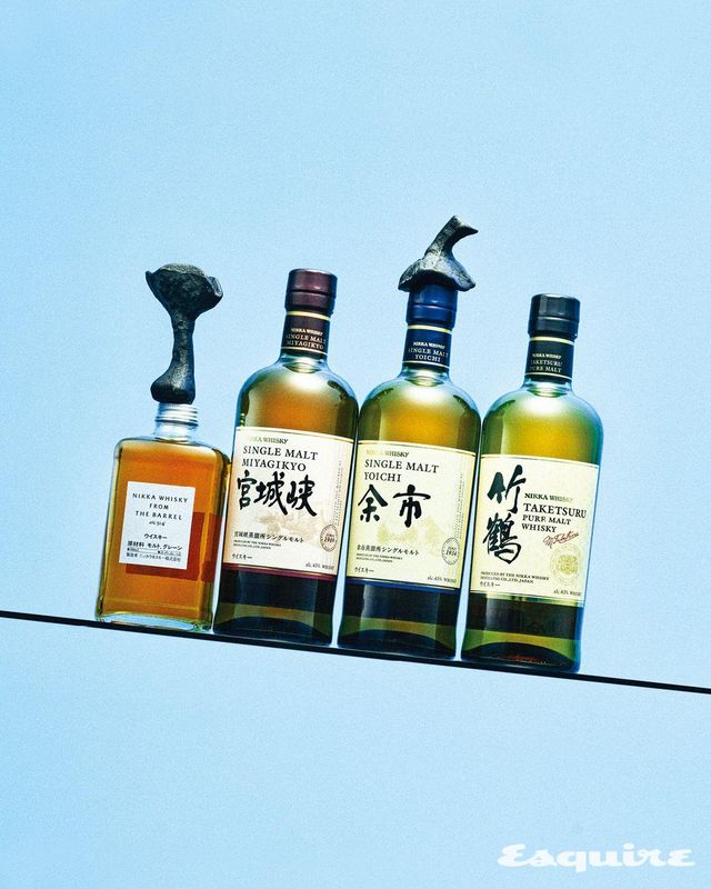 (왼쪽부터) 닛카 위스키 프롬 더 배럴 7만원대, 닛카 위스키 미야기쿄 싱글 몰트, 닛카 위스키 요이치 싱글 몰트, 닛카 위스키 타케츠루 퓨어 몰트 모두 13만원대.