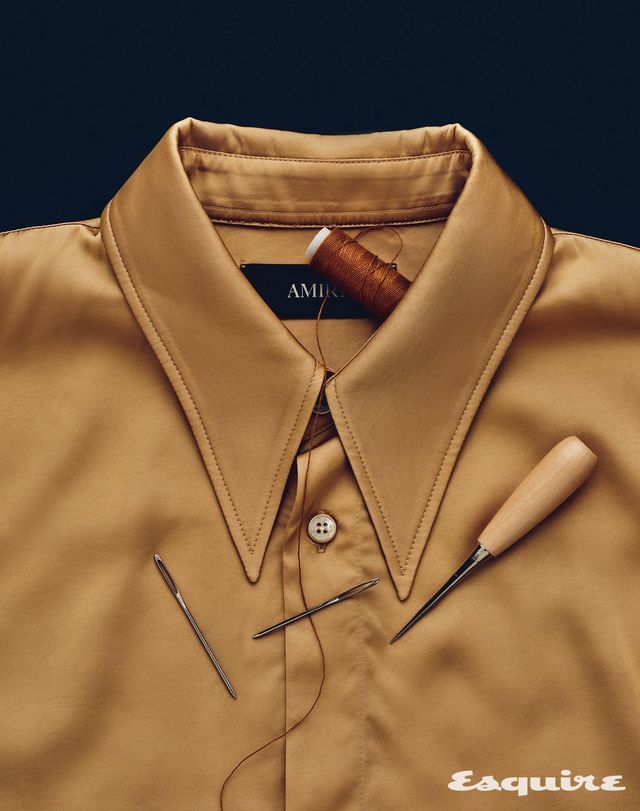 캐멀 새틴 셔츠 가격 미정 아미리. 