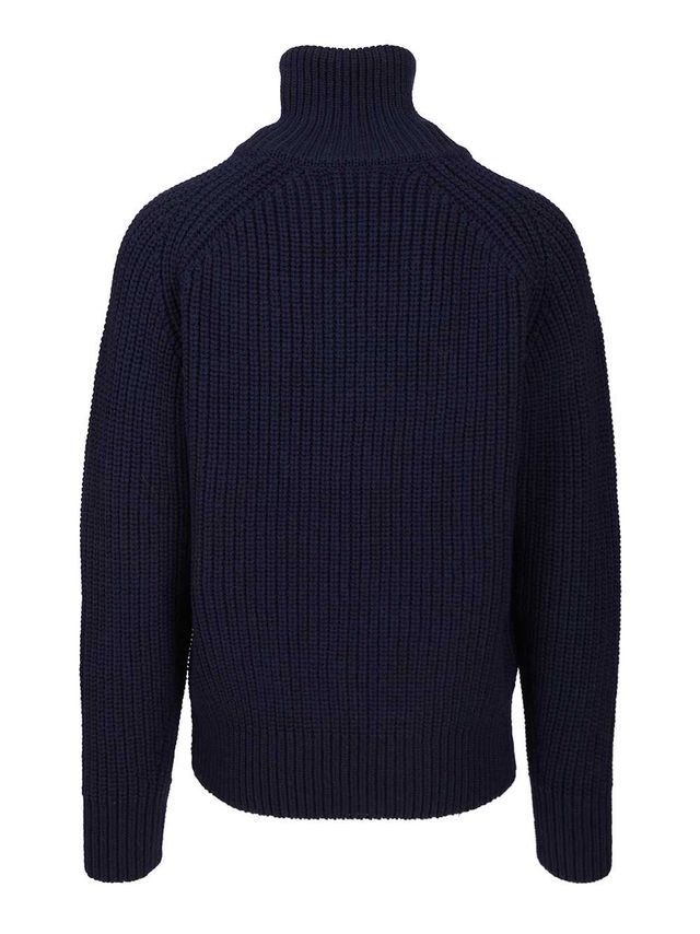 지퍼의 활용이 돋보이는 울 니트 집업 / 이미지 출처: 드리스 반 노튼.