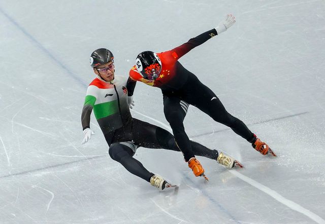 이준서의 경기 후반 라인 변경이 헝가리의 류 샤오앙과의 접촉을 유발했다는 이유로 실격 처리됐다. / 출처: 게티이미지스