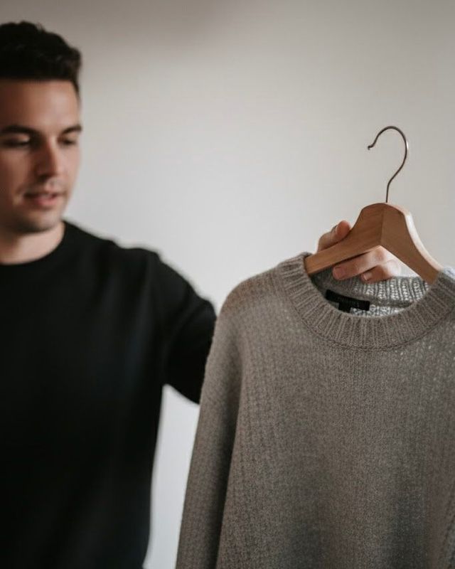 보풀에서 아예 벗어날 수 없다면, 구매 전 마찰 부위를 확인해 보풀이 시작된 니트만이라도 피하는 방법. / 이미지 출처: Nano Banana