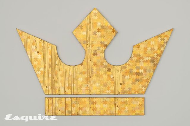 이강승, '무제(킹 클럽)', 2021, 린넨에 아크릴, 나무, 146x213.4cm, 작가 및 갤러리현대 제공.