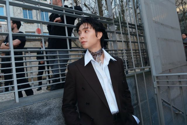 아크네 스튜디오 쇼에 참석한 NCT 쟈니 / 이미지 출처: 인스타그램 @johnnyjsuh