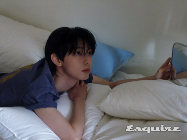 데뷔 이후 다시 만난 에스콰이어와 인터뷰를 진행한 립우