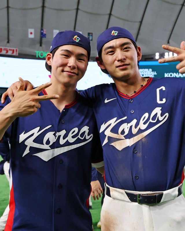 부상을 딛고 8강전 7번 타자 2루수로 선발 출전한 김혜성 선수 / 이미지 출처: 인스타그램 @mlb.korea