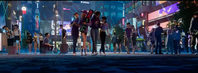 서울의 거리 풍경을 그대로 담은 듯한 디테일 / 이미지 출처: 넷플릭스