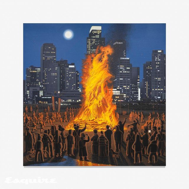 이우성, '너에게 물으면 알 수 있을까?', 2026, 캔버스에 아크릴릭, 아크릴릭 과슈, 200 x 200cm.