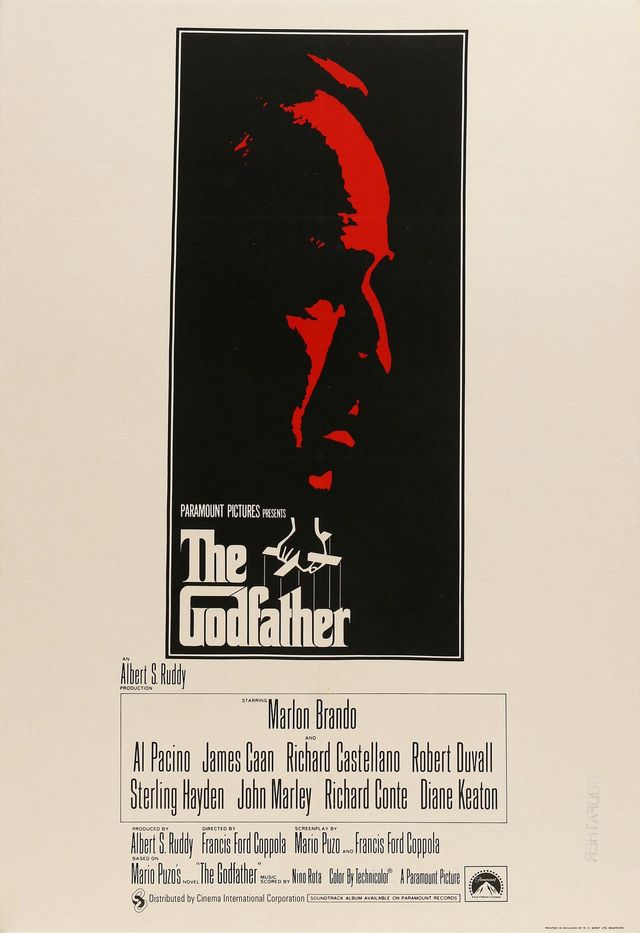 대부 영화 포스터에 쓰인 닐 후지타의 그림 / 이미지 출처: 소설 대부(The Godfather)