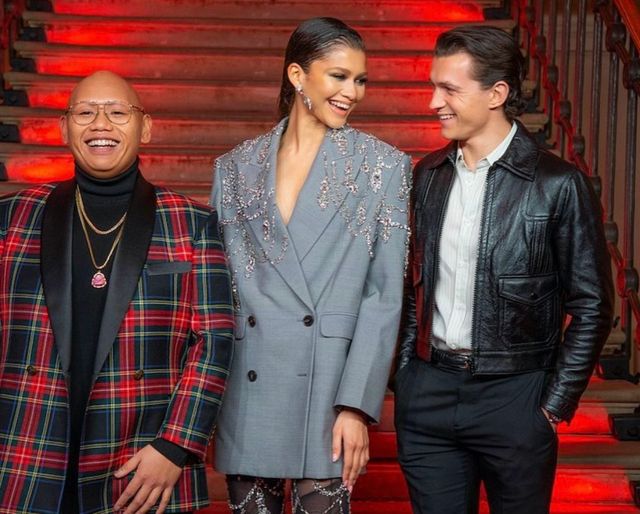 영화 '스파이더맨'으로 공식 석상에 함께 오른 톰 홀랜드와 젠데이야. 그리고 영화를 찍으며 가까워진 제이콥 베털론도 함께했다. / 이미지 출처: 톰 홀랜드 인스타그램 @tomholland2013