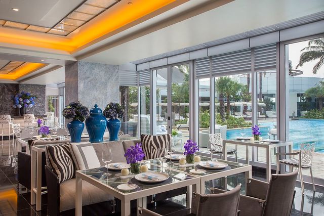 호텔 물리아 세나얀 자카르타의 식당 중 한 곳인 블루8(Blue8). / 이미지 출처: 호텔 물리아 세나얀